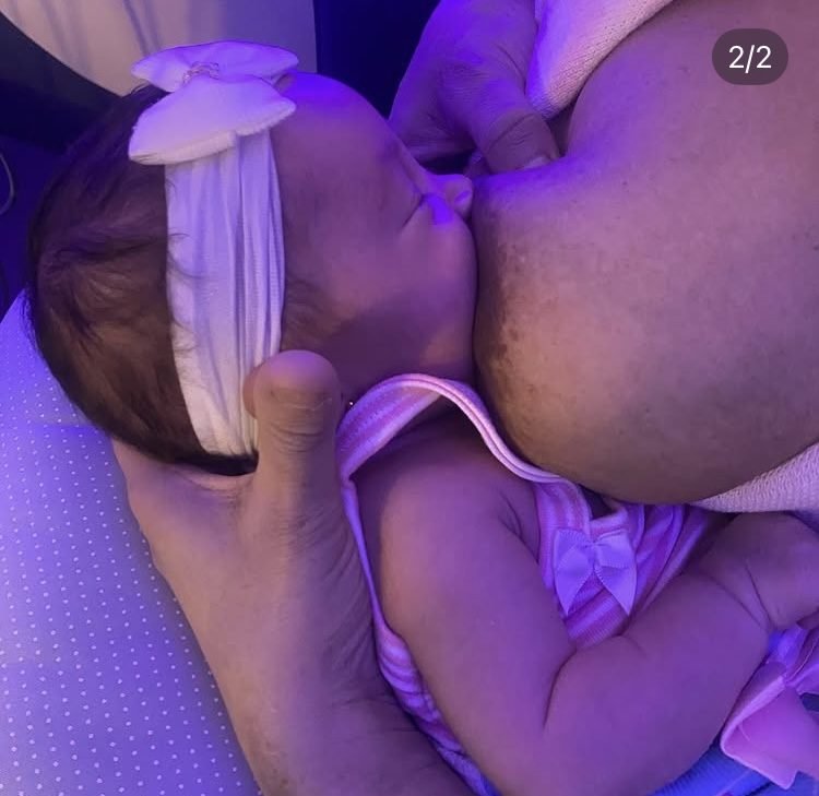 Momento de acolhimento com paciente no Espaço Amamentar